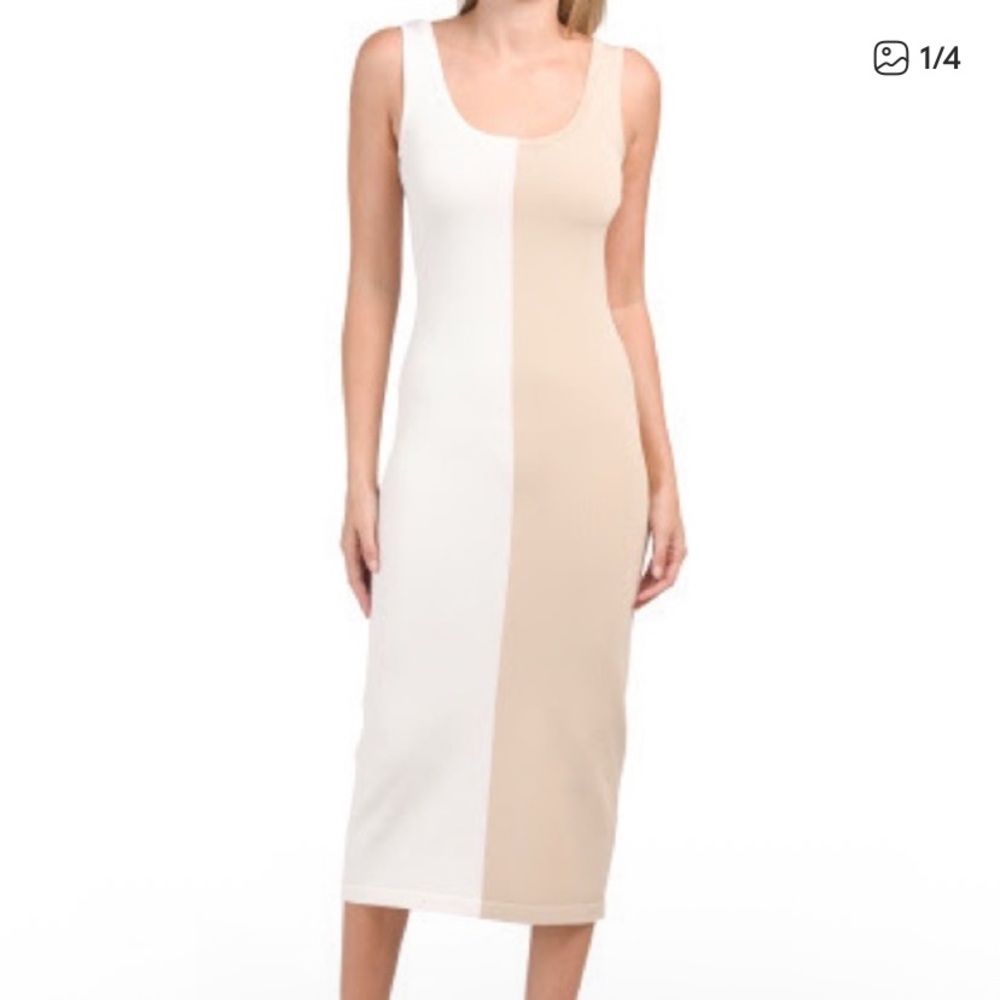 Ronny Kobo Beige Dress